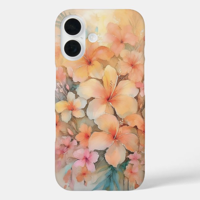 Dreamy Hawaiian Hibiskus Case-Mate iPhone Hülle (Rückseite)