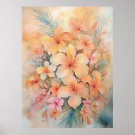 Dreamy Hawaiian Hibiskus Poster