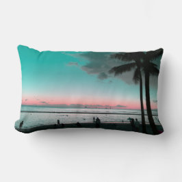Dreamy Hawaiian Sunset Lumbar Pillow Lendenkissen