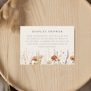 Dreamy Herbst Wildblume Display Dusche Begleitkarte