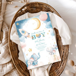 Dreamy Houston, wir haben einen Jungen im Weltraum Einladung