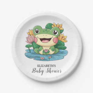 Dreamy Hübsch Frog Baby Shower Pappteller