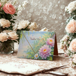 Dreamy Lakeside Garden Wedding Tischnummer