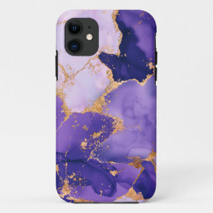 Dreamy Lavender Alkohol Tinten und Gold Case-Mate iPhone Hülle