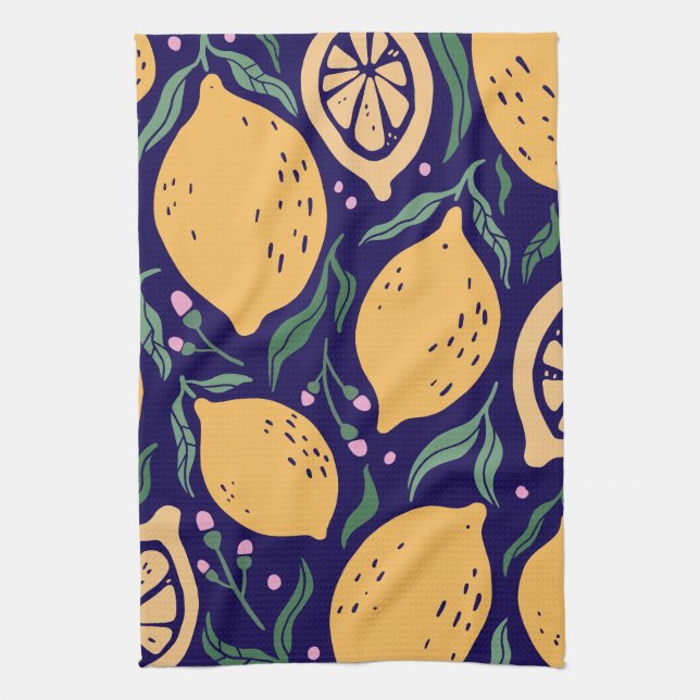 Dreamy Lemons Geschirrtuch (Vertikal)