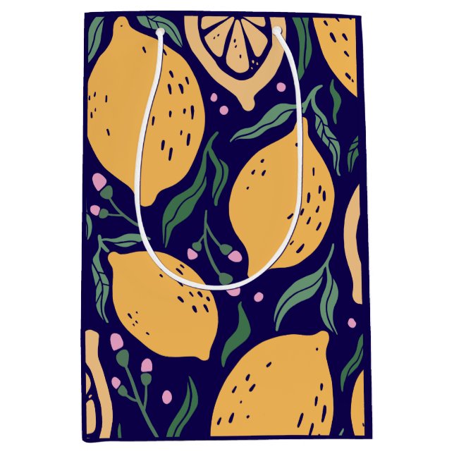 Dreamy Lemons Mittlere Geschenktüte (Vorderseite)