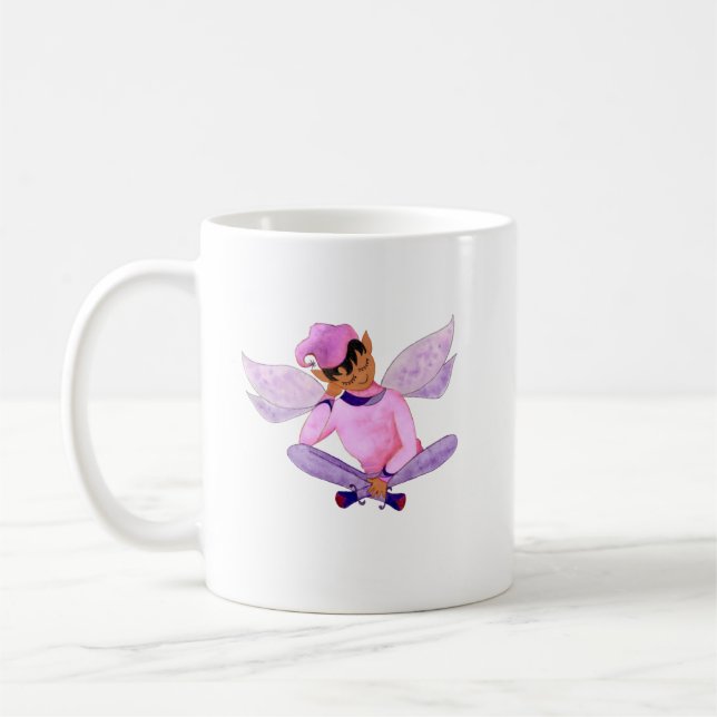 Dreamy Lila Elf Tasse (Links)