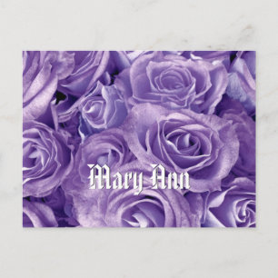 Dreamy Lila Rose Bouquet V3 Postkarte