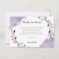 Dreamy Lilac Gray Leafy Wasserfarben/Foto Hochzeit