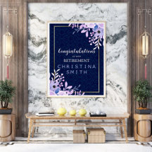 Dreamy Lilac Pastel Watercolor Retirement Party