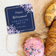 Dreamy Lilac Pastel Watercolor Retirement Party