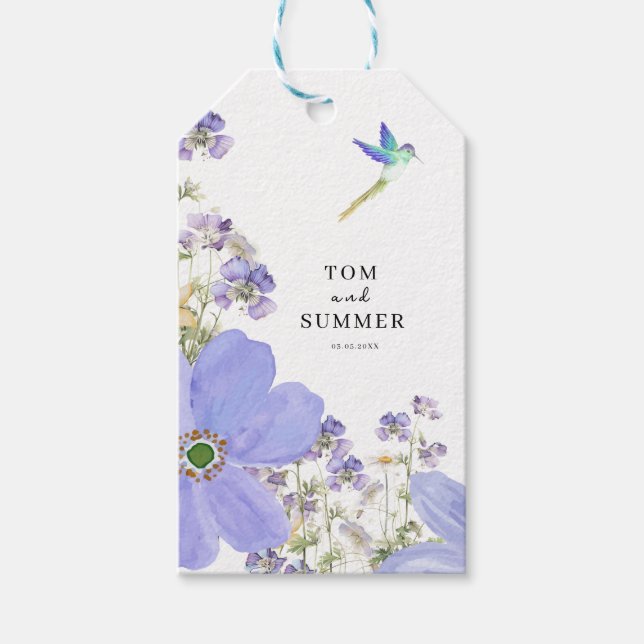 Dreamy Lilac Wedding Geschenkanhänger (Vorderseite)