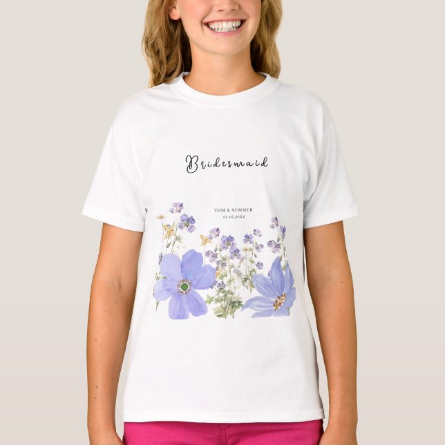 Dreamy Lilac Wedding T-Shirt (Vorderseite)