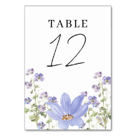 Dreamy Lilac Wedding Table Place Number Tischnummer