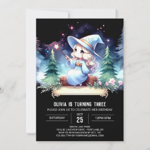 Dreamy Magic Wizard Geburtstag Einladung