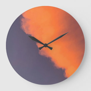 Dreamy, magical clouds  in dreamy, magical colors große wanduhr