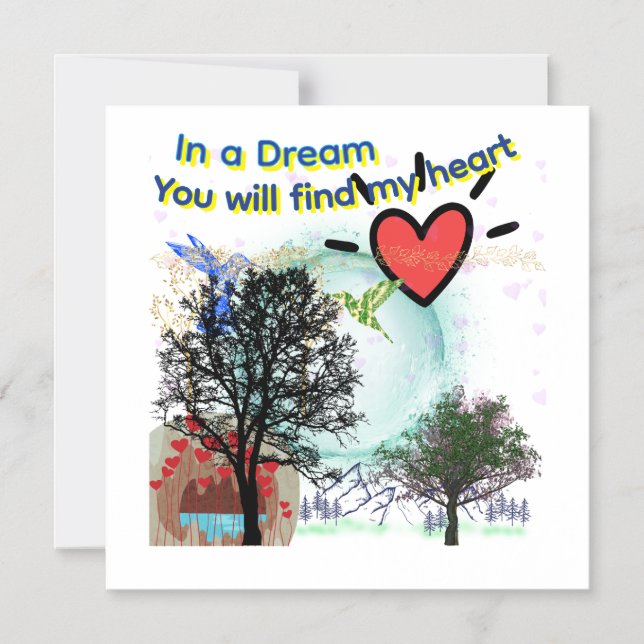 Dreamy Magnetic Greeting Card Magneteinladung (Vorderseite)