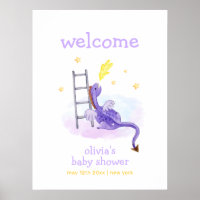 Dreamy Mairytale Dragon Stars Baby Dusche Willkomm