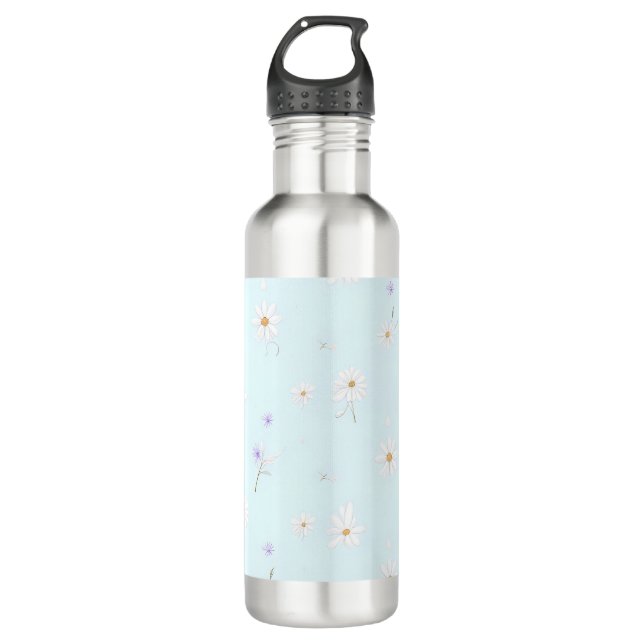 Dreamy Mint Meadow Edelstahlflasche (Vorderseite)