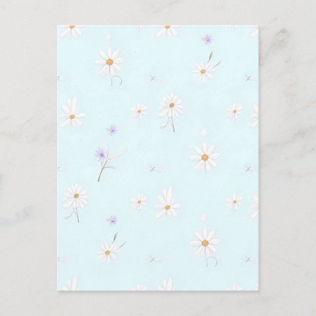 Dreamy Mint Meadow Postkarte (Vorderseite)