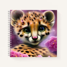 Dreamy Mit Augen Baby Cheetah
