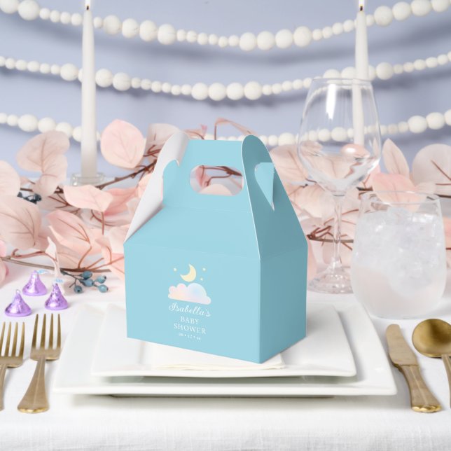 Dreamy Moon and Stars Cloud Nine Baby Dusche Geschenkschachtel (Hochzeit)