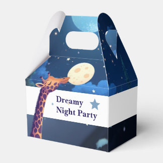Dreamy Night Party Giraffe Kids Favor Box Geschenkschachtel