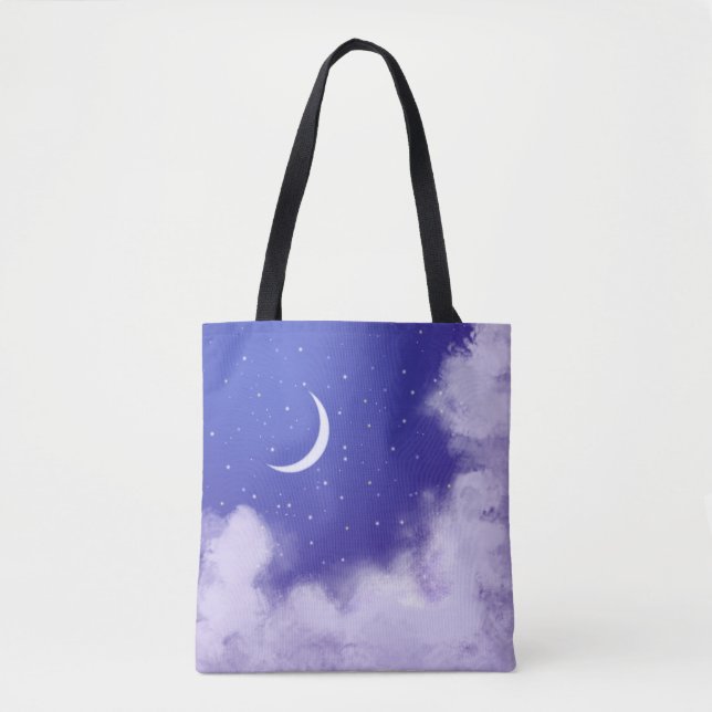 Dreamy Night Sky mit Crescent Moon (Vorderseite)