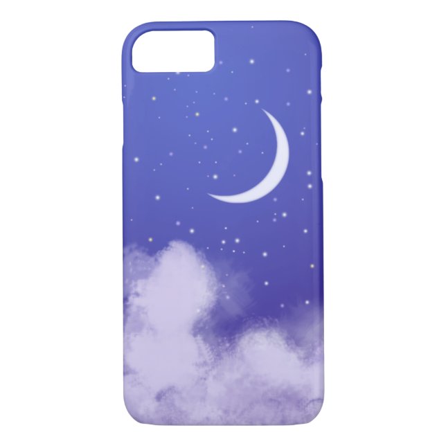 Dreamy Night Sky mit Crescent Moon Case-Mate iPhone Hülle (Rückseite)