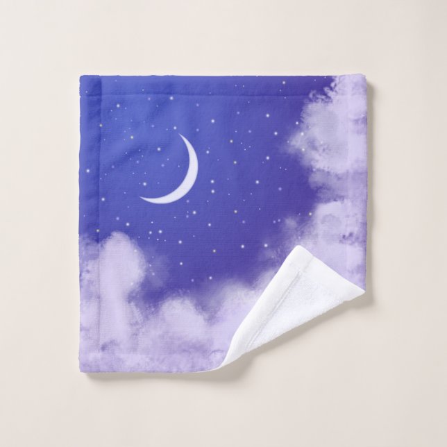 Dreamy Night Sky mit Crescent Moon Crossbody Bag Waschlappen (Waschlappen)
