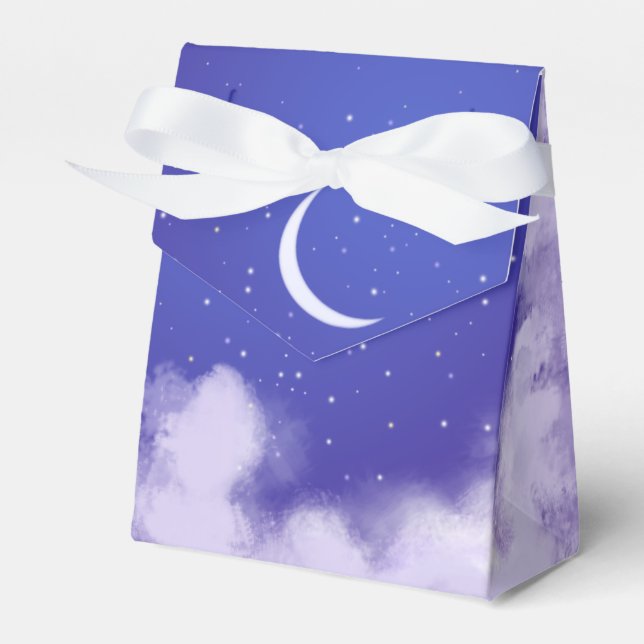Dreamy Night Sky mit Crescent Moon Geschenkschachtel (Vorderseite)