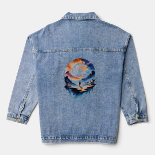 Dreamy Nomad in leuchtender Wildnis Jeansjacke
