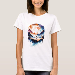 Dreamy Nomad in leuchtender Wildnis T-Shirt