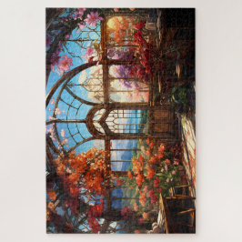 Dreamy Observatory überwuchert mit Blume Puzzle