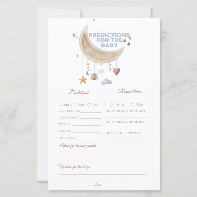 Dreamy Over the Moon Blue Predication and Advisor (Vorderseite)