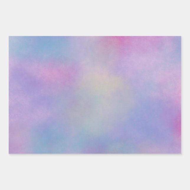 Dreamy Pastel Clouds Design Geschenkpapier Set (Vorderseite)