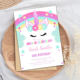 Dreamy Pastel Minze Party Card Einladung