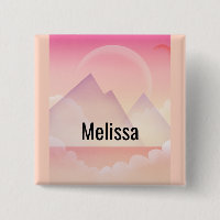 Dreamy Pastel Mountain Landschaft