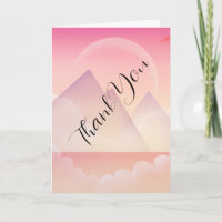 Dreamy Pastel Mountain Landschaft Danke