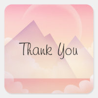 Dreamy Pastel Mountain Landschaft Danke