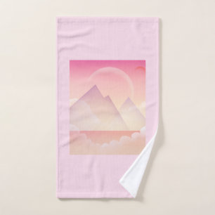 Dreamy Pastel Mountain Landschaft Handtuch