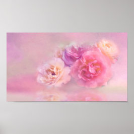Dreamy Pastel Rose Poster