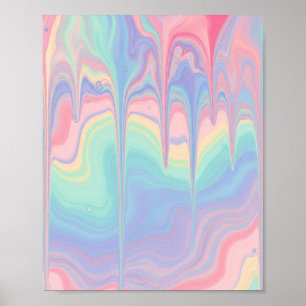 Dreamy Pastel Swirl Poster