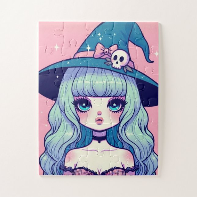 Dreamy Pastel Witch Puzzle (Vertikal)