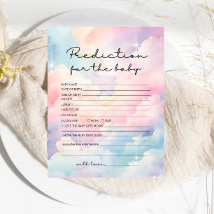 Dreamy Pastel Wolken Vorhersage Kinderdusche