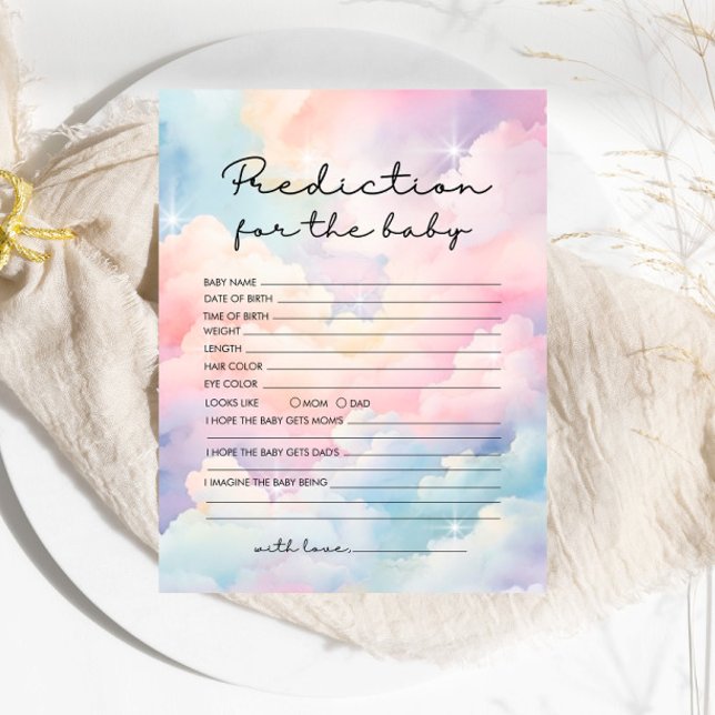 Dreamy Pastel Wolken Vorhersage Kinderdusche (Von Creator hochgeladen)