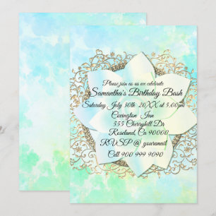 Dreamy Pastels Lotus Blume Einladung