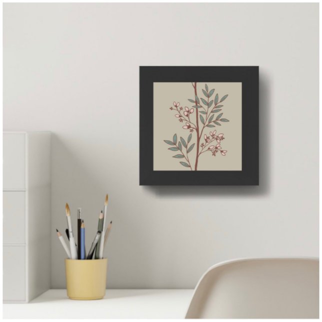 Dreamy Petals auf den Zweigen L pink grün beige Poster (Von Creator hochgeladen)