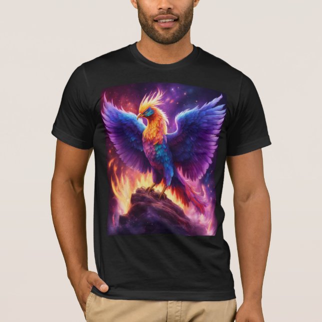 Dreamy Phoenix Watercolor T - Shirt Design (Vorderseite)