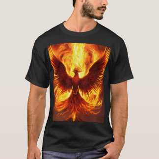 Dreamy Phoenix Watercolor T - Shirt Design